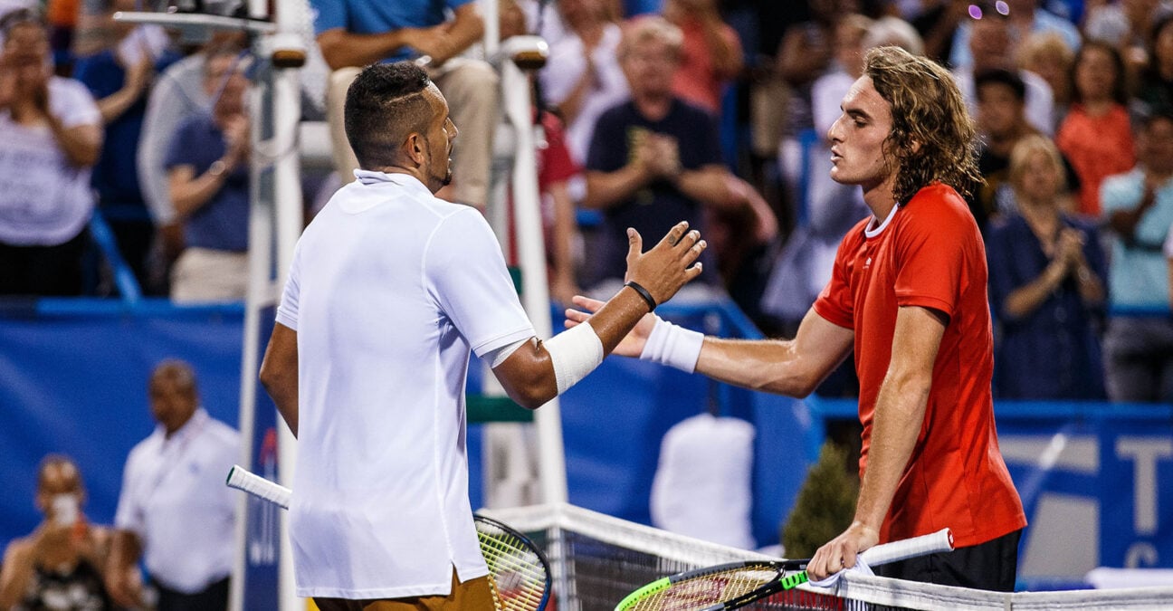 Stefanos Tsitsipas and Nick Kyrgios Wimbledon 2022