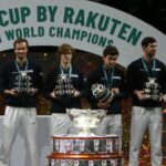 Team Russia in Podium during the Davis Cup 2021