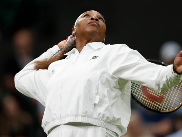 Serena Williams of the U.S. at Wimbledon in 2021
