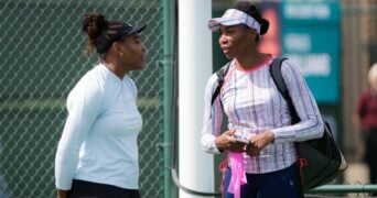Venus WIlliams & Serena Williams at Indian Wells in 2019