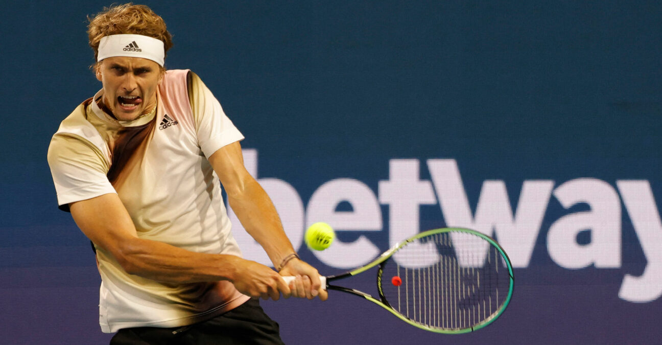 Alexander Zverev at Miami in March 2022