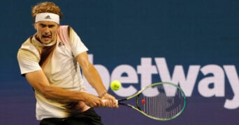 Alexander Zverev at Miami in March 2022