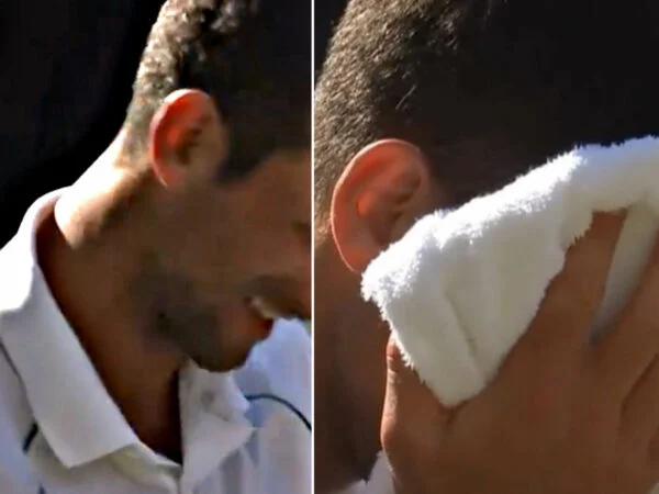 Djokovic crying, Wimbledon 2022 final