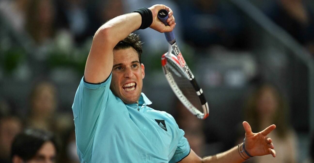 Dominic Thiem at the Madrid Open in 2021