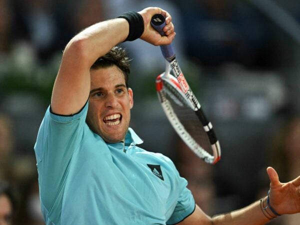 Dominic Thiem at the Madrid Open in 2021