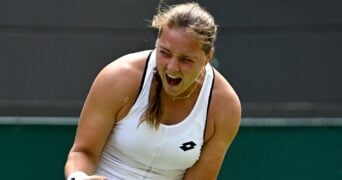 Jule Niemeier at Wimbledon in 2022