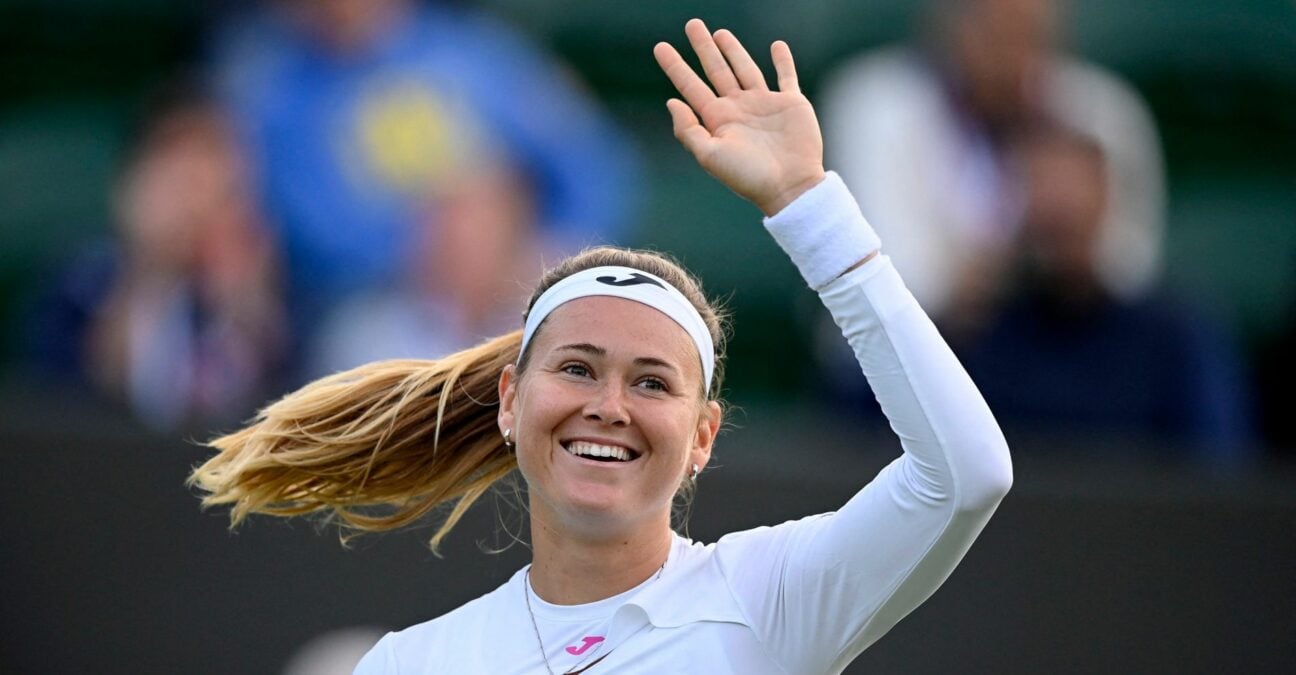 Czech Republic's Marie Bouzkova at Wimbledon