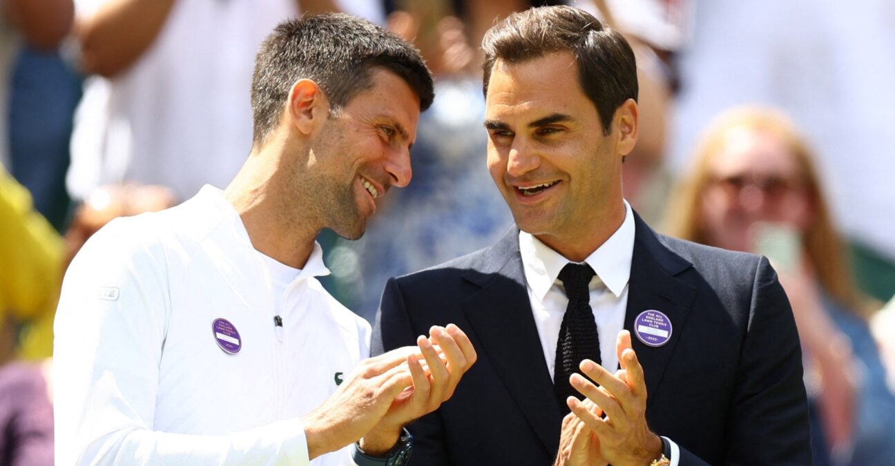Novak Djokovic and Roger Federer