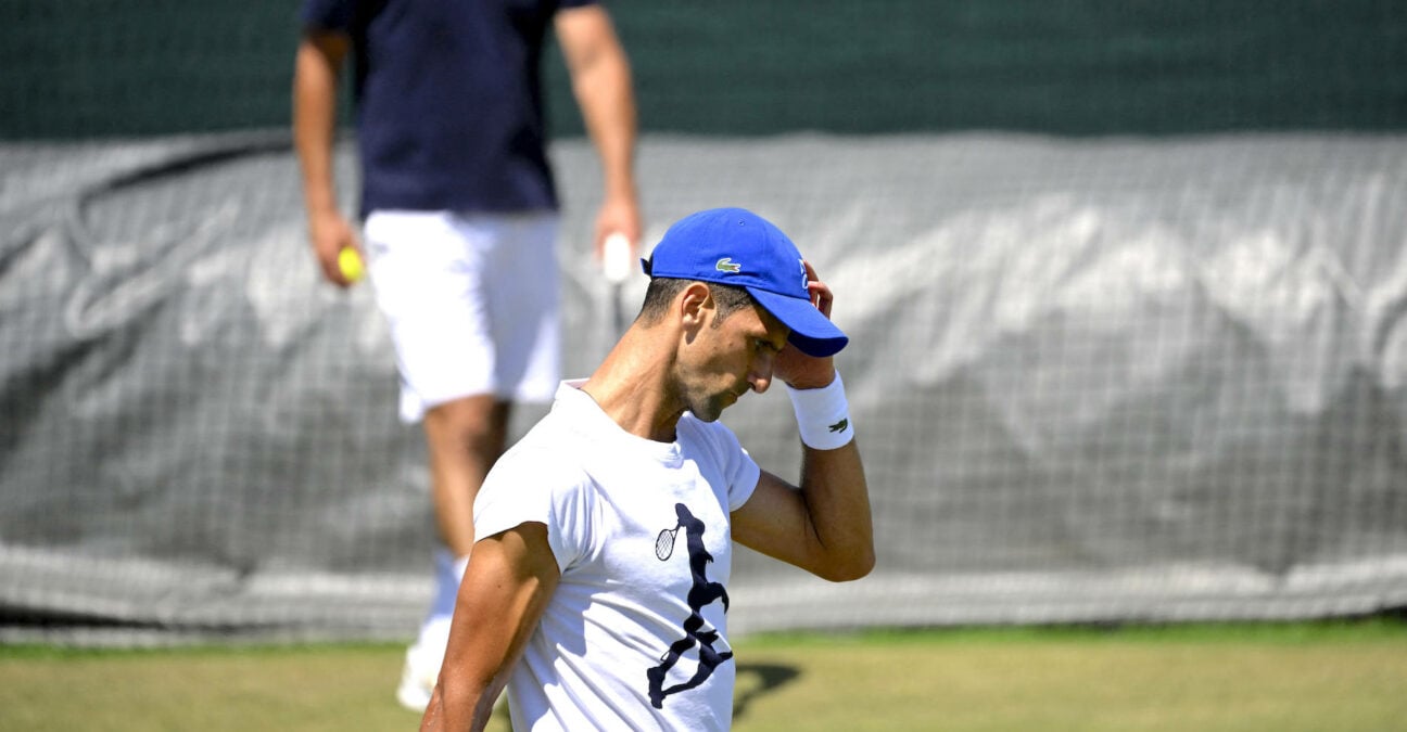 Novak Djokovic, Wimbledon 2022, training session