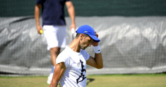 Novak Djokovic, Wimbledon 2022, training session