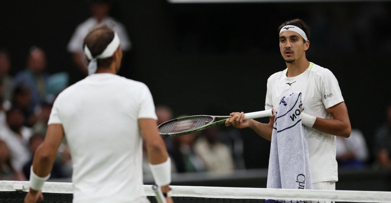 Rafael Nadal and Lorenzo Sonego, Wimbledon 2022