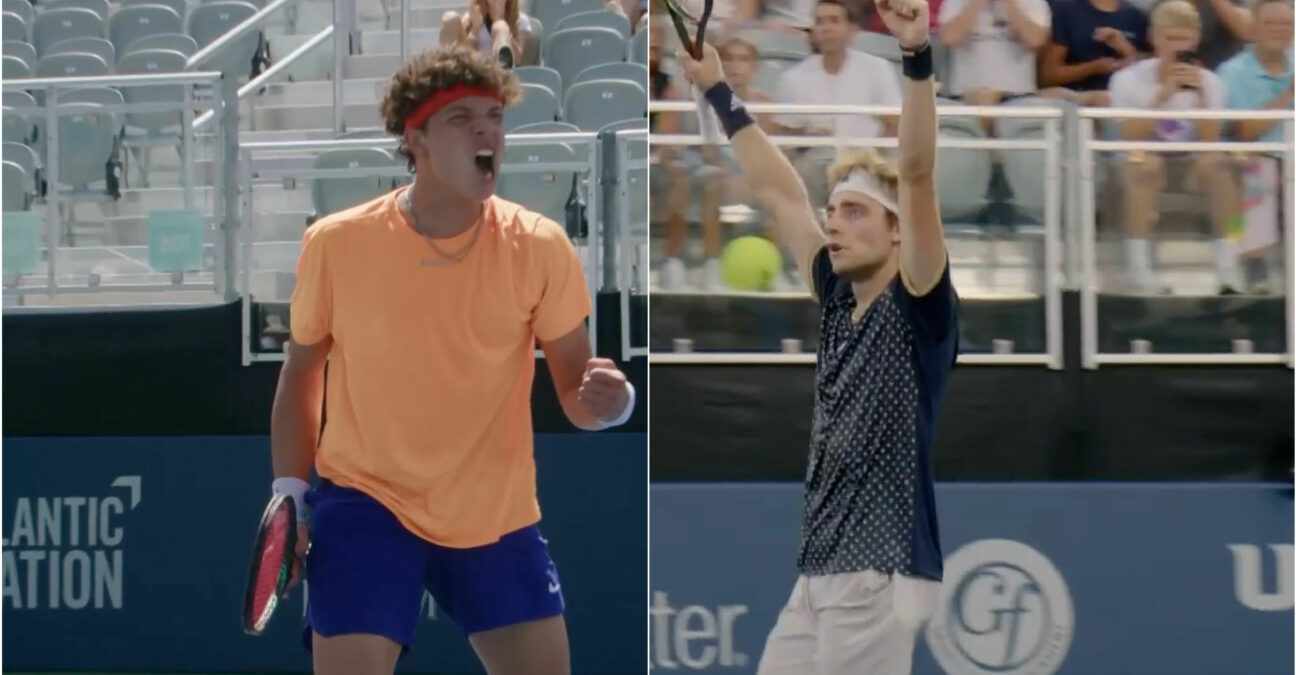 Ben Shelton and Anders Martin at the ATP Atlanta Open