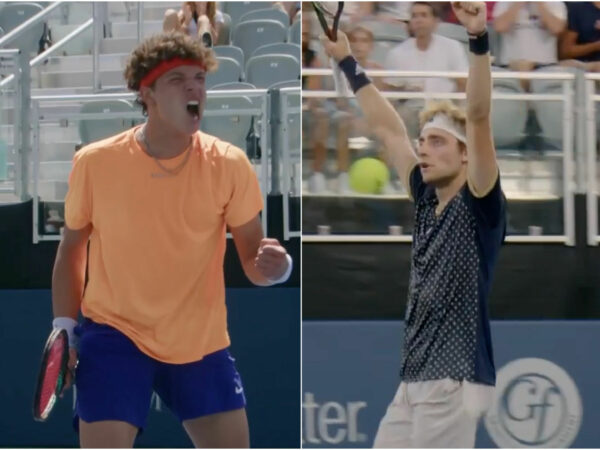 Ben Shelton and Anders Martin at the ATP Atlanta Open