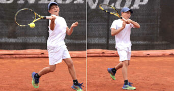 Teo Davidov double forehand