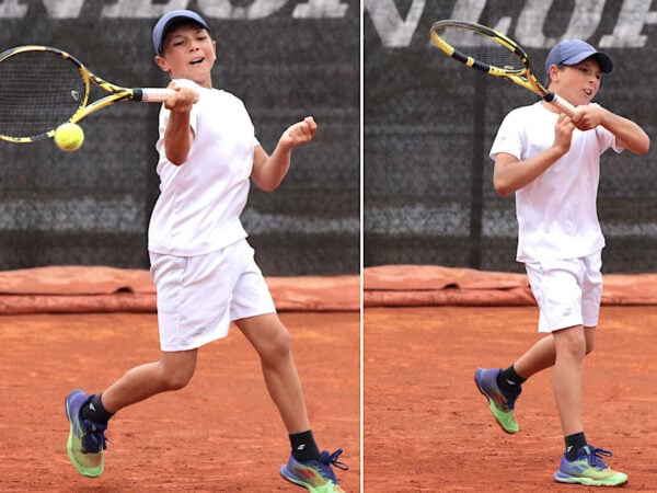 Teo Davidov double forehand