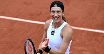 Andrea Petkovic at the 2022 French Open