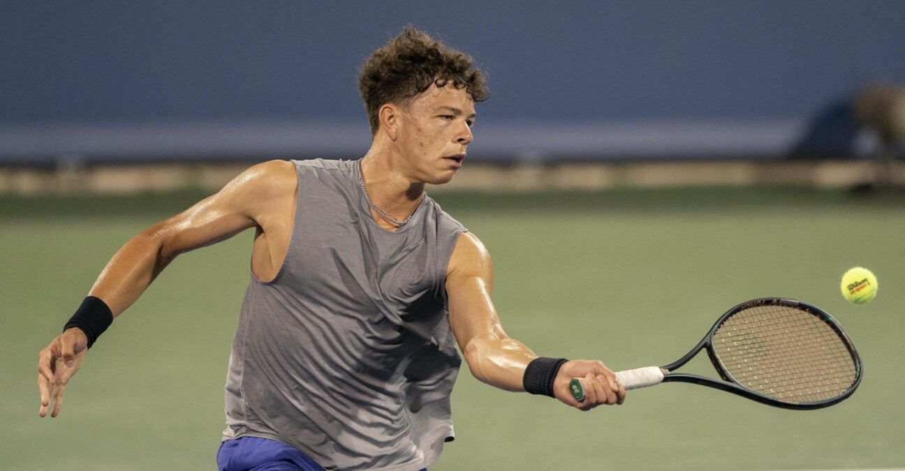 Ben Shelton at the 2022 Western & Southern Open in Cincinnati