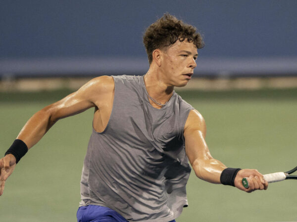 Ben Shelton at the 2022 Western & Southern Open in Cincinnati