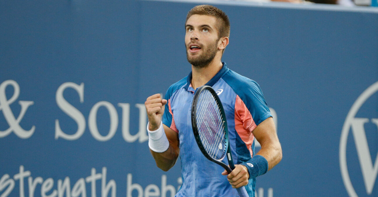 Borna Coric at the 2022 Western & Southern Open in Cincinnati