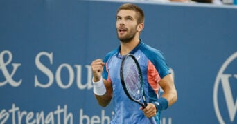 Borna Coric at the 2022 Western & Southern Open in Cincinnati