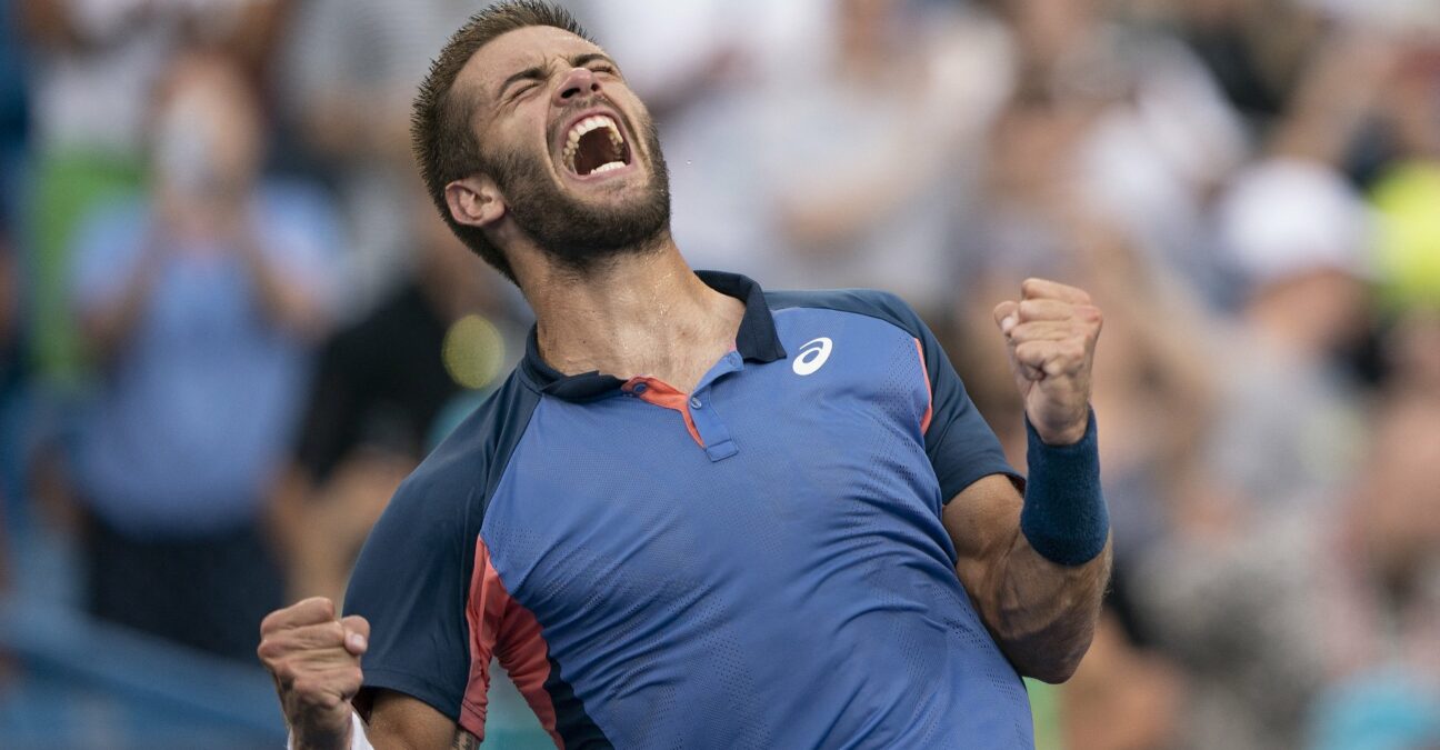 Borna Coric Cincinnati celebration 2022