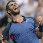 Borna Coric Cincinnati celebration 2022