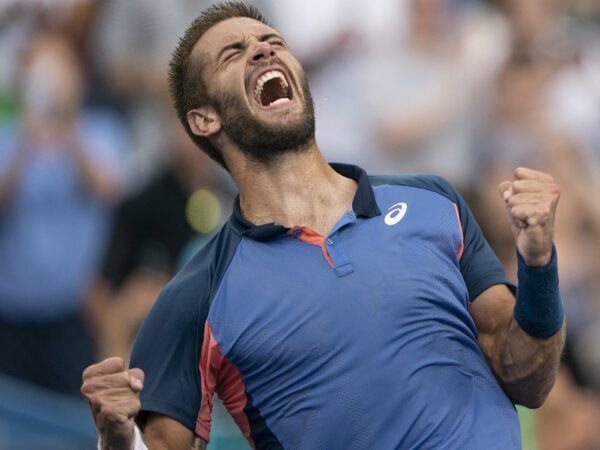Borna Coric Cincinnati celebration 2022