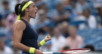 Caroline Garcia at the 2022 Western & Southern Open in Cincinnati