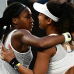 Coco Gauff and Naomi Osaka at the 2020 Australian Open