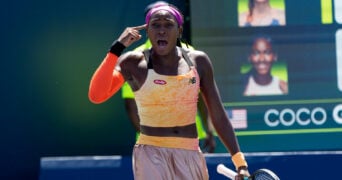Coco Gauff at the 2022 National Bank Open in Toronto