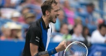 Daniil Medvedev at the 2022 Western & Southern Open in Cincinnati