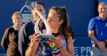 Daria Kasatkina in San Jose in August 2022