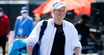 Kim Clijsters at the 2021 Chicago Fall Tennis Classic