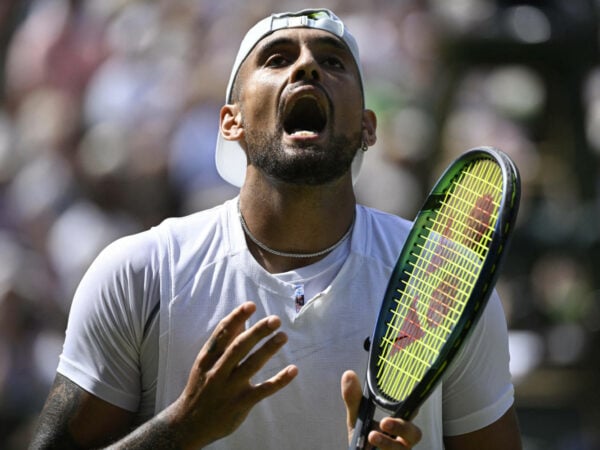 Nick Kyrgios at the 2022 Wimbledon Championships