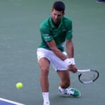 Novak Djokovic at the opening of a regional tennis centre in Visoko, Bosnia and Herzegovina in July 2022.