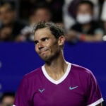 Rafael Nadal and Daniil Medvedev at the ATP Acapulco event in February 2022