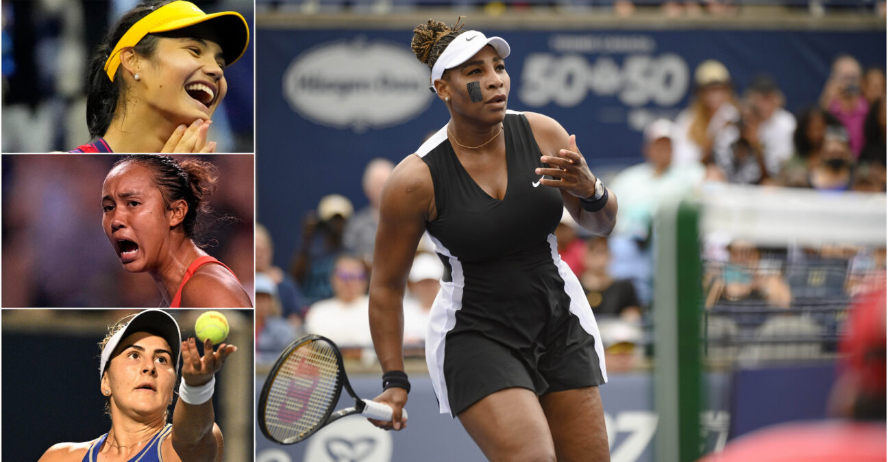 Serena Williams, Emma Raducanu, Leylah Fernandez, 2022