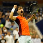 Carlos Alcaraz at the 2022 US Open in New York