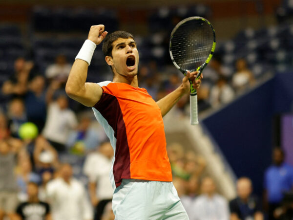 Carlos Alcaraz at the 2022 US Open in New York