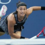 Caroline Garcia at the 2022 US Open in New York
