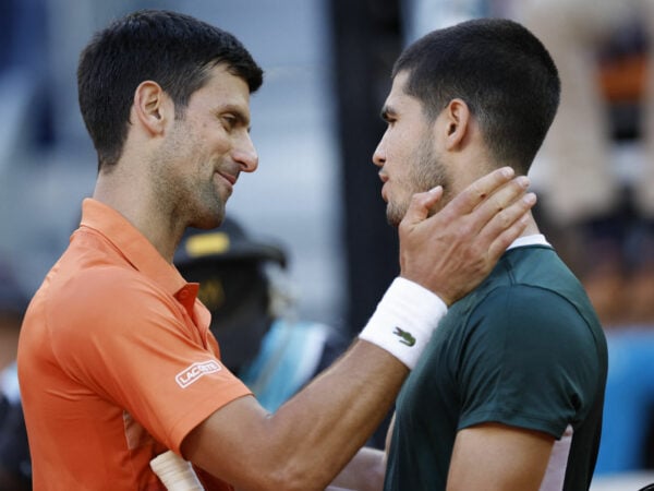Djokovic and Alcaraz at the 2022 Madrid Open