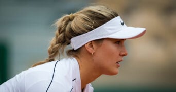 Eugenie Bouchard at Roland-Garros in 2020