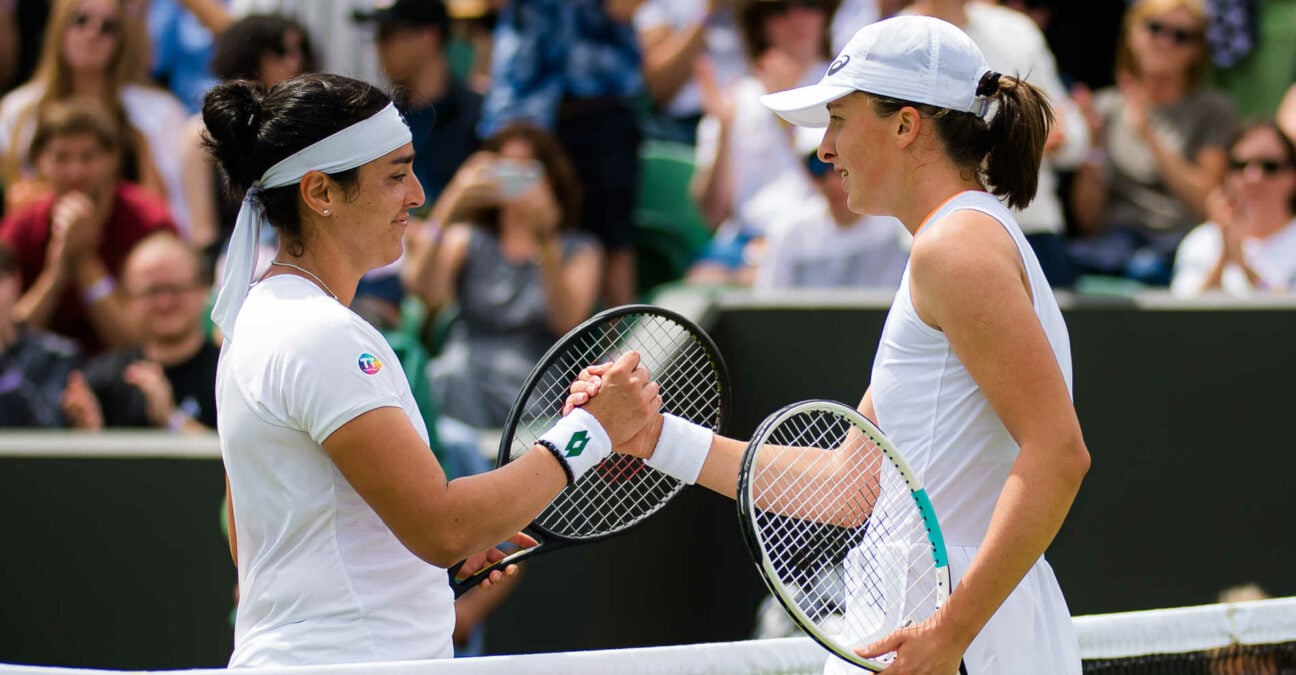 Ons Jabeur and Iga Swiatek Wimbledon 2021