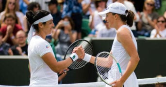 Ons Jabeur and Iga Swiatek Wimbledon 2021