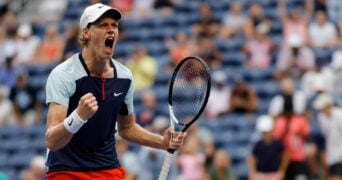Jannik Sinner at the 2022 US Open in New York