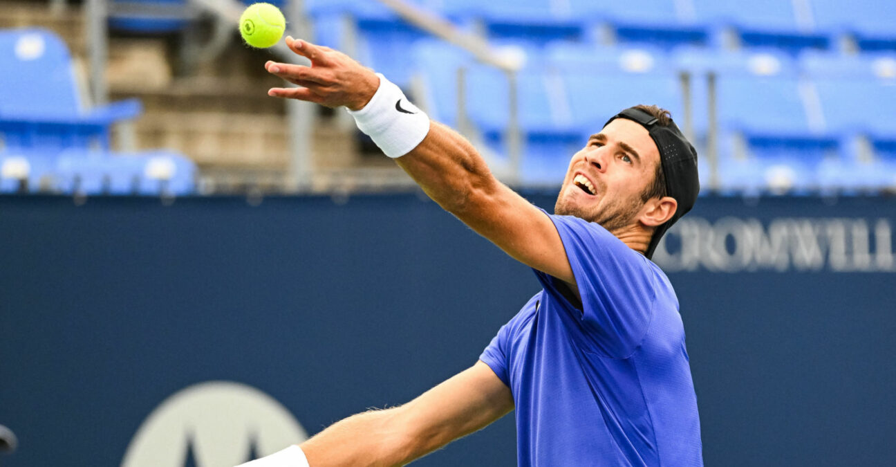 Karen Khachanov at the 2022 Canadian Open in Montreal