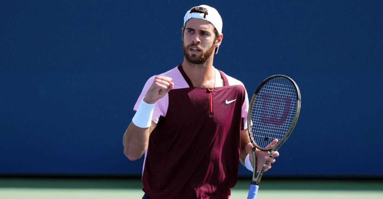 Karen Khachanov at the 2022 US Open in New York