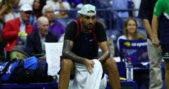 Nick Kyrgios distraught USO 2022