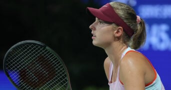 Linda Fruhvirtova at the WTA Chennai Open in 2022