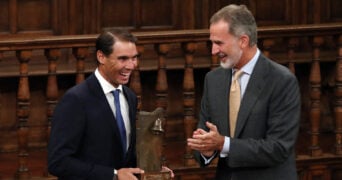 Rafael Nadal received the Camino Real award from King Felipe